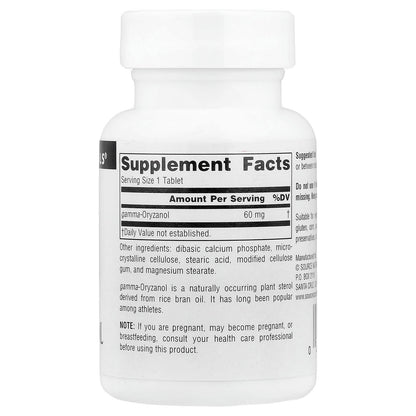 Source Naturals Athletic Series Gamma Oryzanol 60 mg 100 Tabs