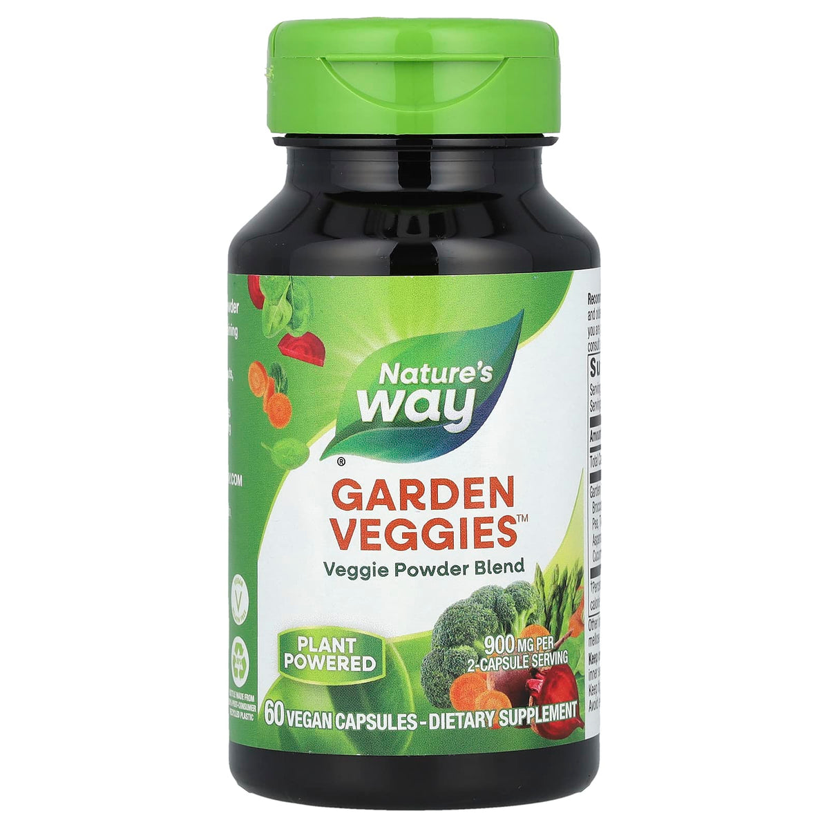 Nature's Way, Garden Veggies, 60 Vegetarian Capsules