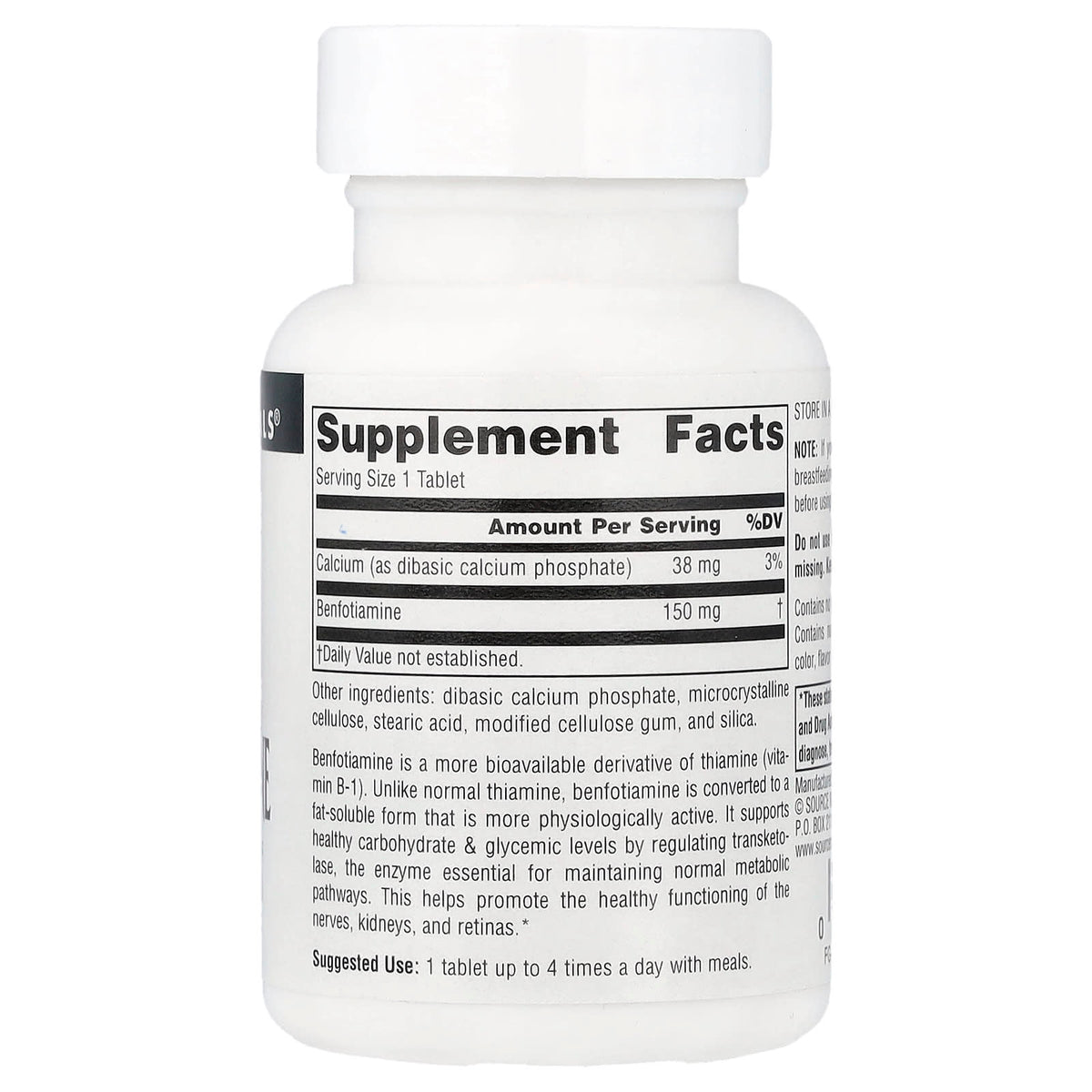 Source Naturals Benfotiamine 60 Tablets