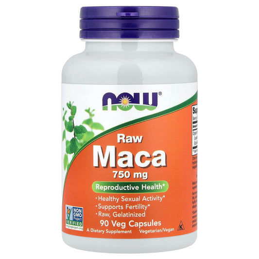 Now Foods, Maca, Raw, 750 mg, 90 Veg Capsules