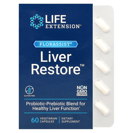 Life Extension FLORASSIST Liver Restore 60 Veg Caps