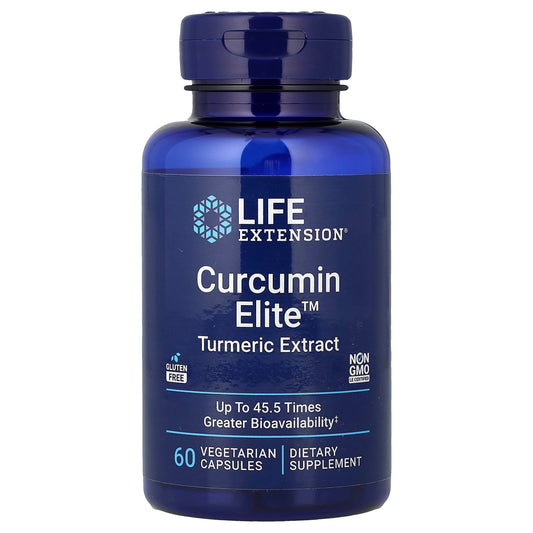 Life Extension, Curcumin Elite, Turmeric Extract, 60 Vegetarian Capsules