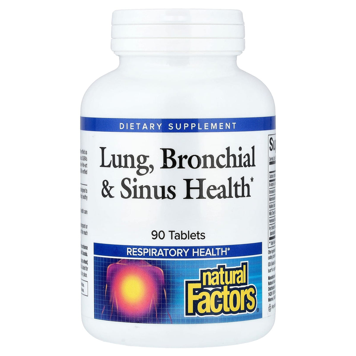 Natural Factors Lung Bronchial & Sinus Health 90 Tablets