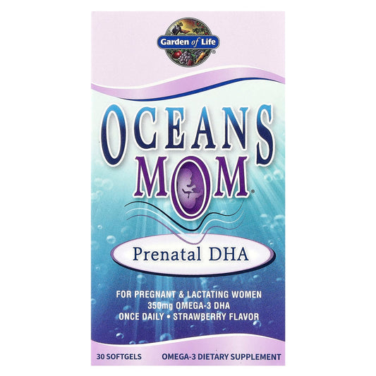 Garden of Life, Oceans Mum®, Prenatal DHA, Strawberry, 350 mg, 30 Softgels