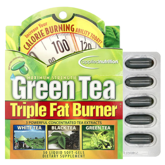Applied Nutrition, Maximum Strength, Green Tea Triple Fat Burner®, 30 Liquid Soft Gels