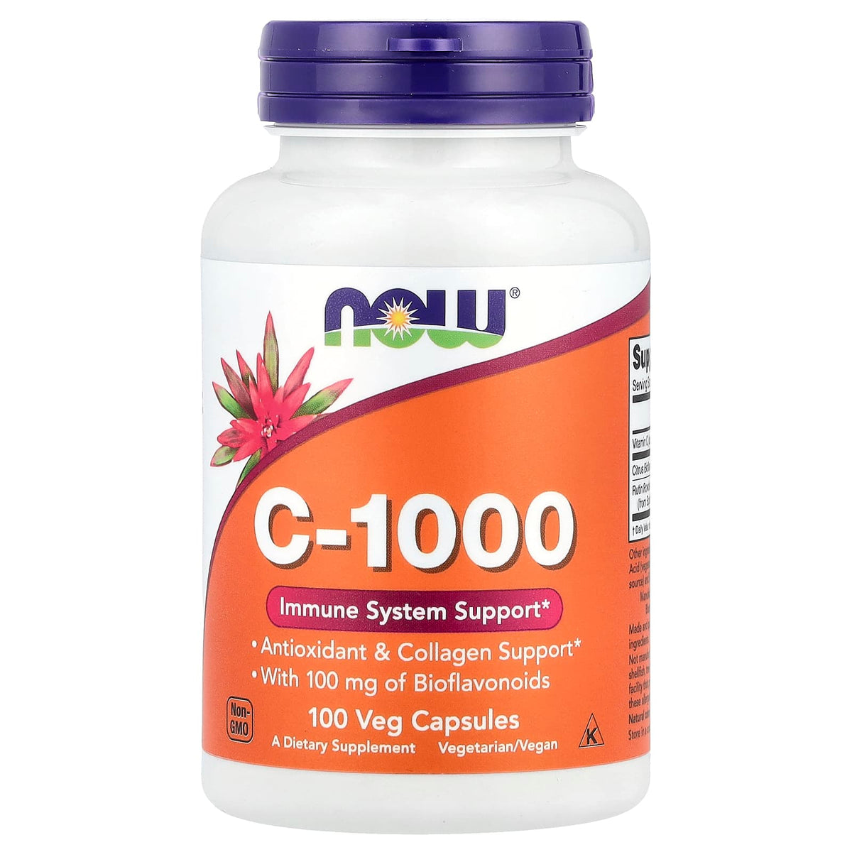 NOW Foods Vitamin C 100 Veg Caps