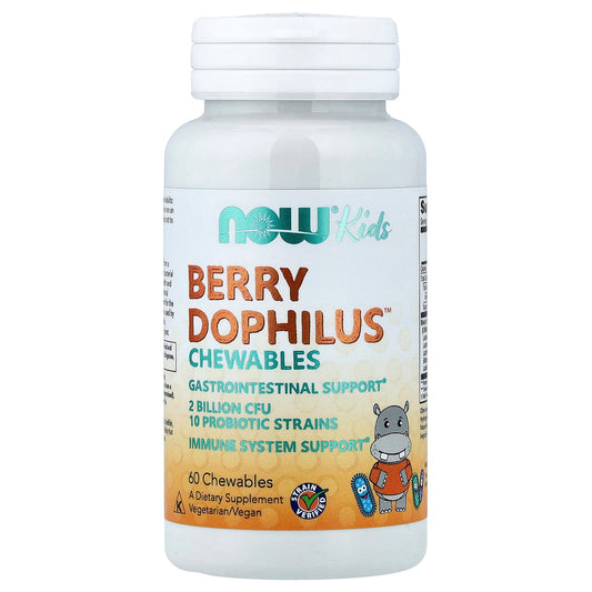 NOW Foods, Kids, Berry Dophilus™, 60 Chewables