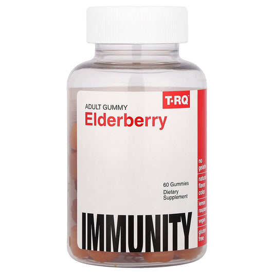 T-RQ, Adult Gummy, Elderberry, Lemon Raspberry, 60 Gummies