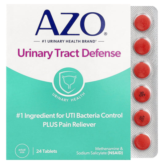 AZO, Urinary Tract Defence, Antibacterial Protection, 24 Tablets