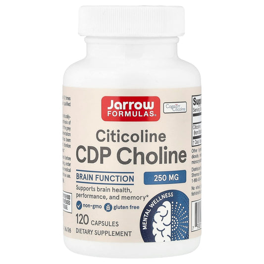 Jarrow Formulas, Citicoline, CDP Choline, 250 mg, 60 Capsules