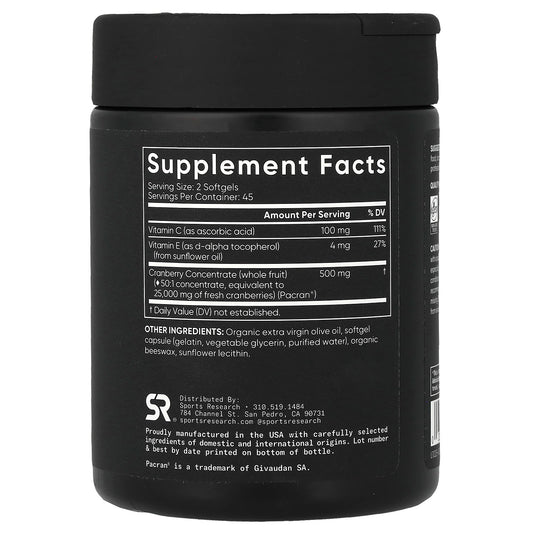 Sports Research, Cranberry Fruit Complex, 90 Softgels