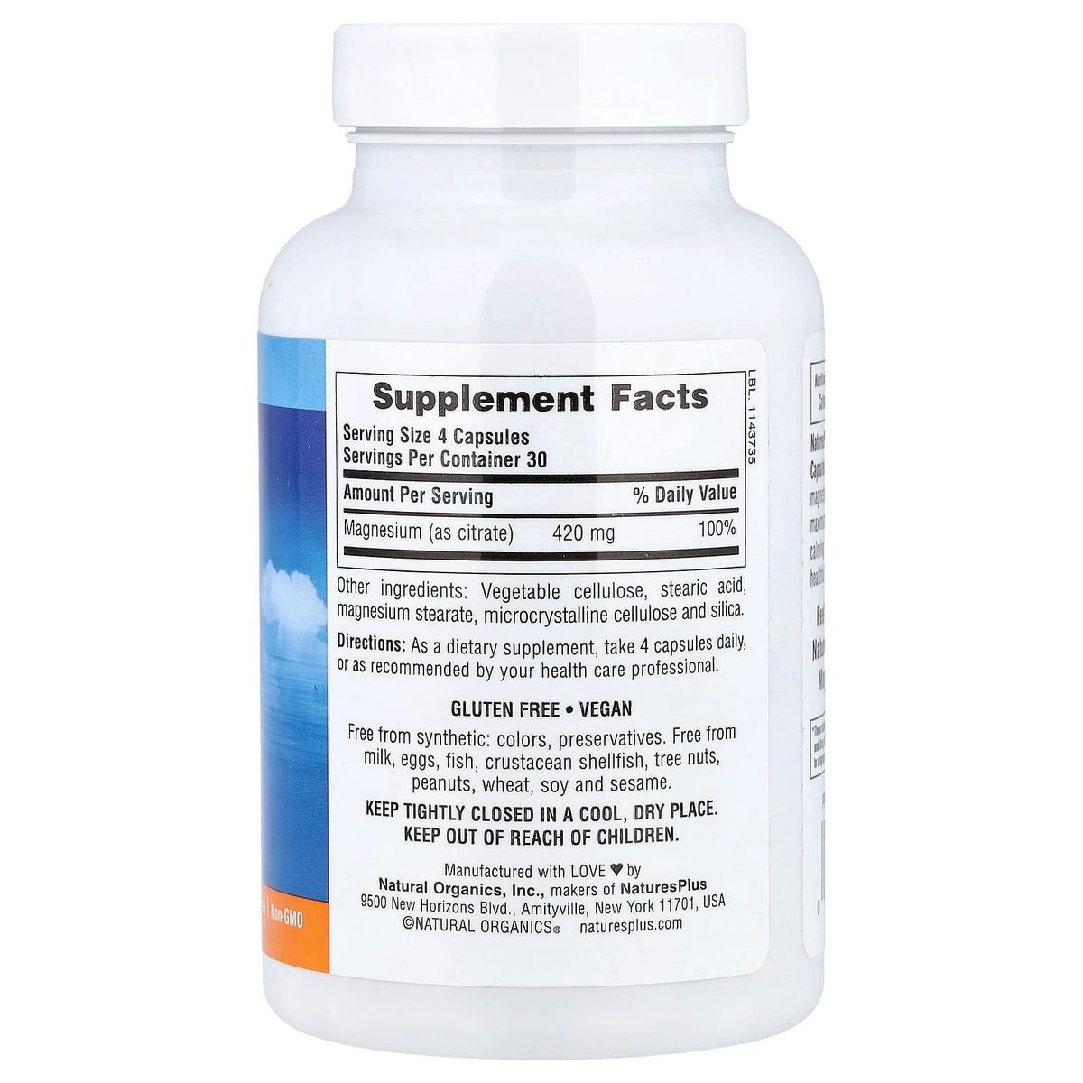 Nature's Plus, Kalmassure, Magnesium, 400 mg, 90 Vegan Capsules