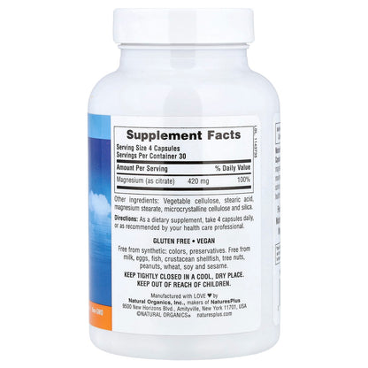 Nature's Plus, Kalmassure, Magnesium, 400 mg, 90 Vegan Capsules