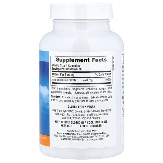 Nature's Plus, Kalmassure, Magnesium, 400 mg, 90 Vegan Capsules