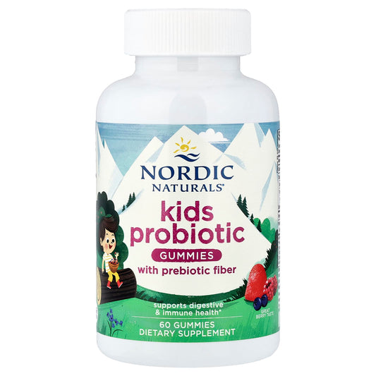Nordic Naturals, Kids' Probiotic Gummies, Great Berry, 60 Gummies
