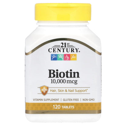 21st Century Biotin 10,000 mcg 120 Tabs