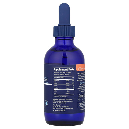 Trace, Keto Electrolyte Liquid, 4 fl oz (118 ml)