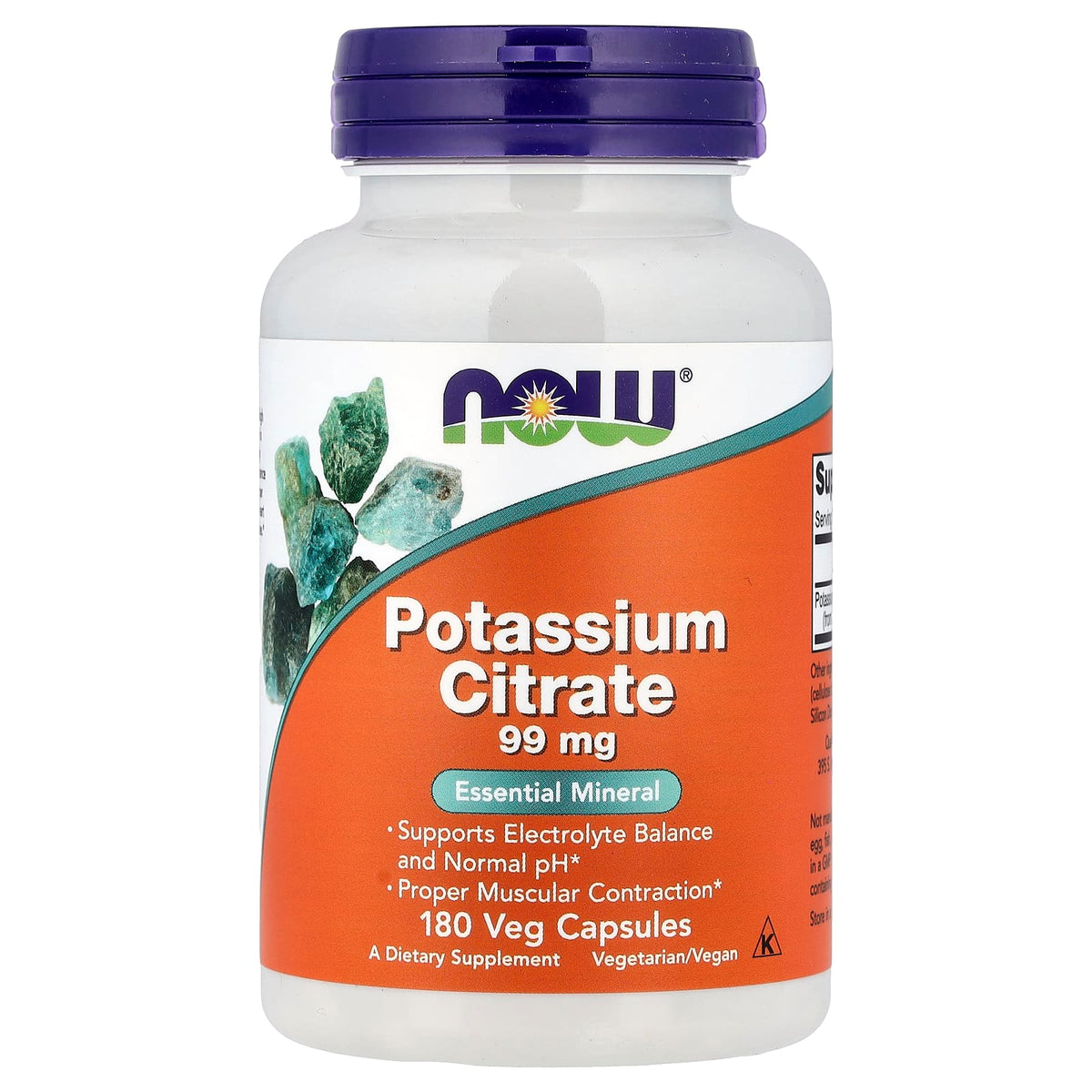 NOW Foods Potassium Citrate 99 mg 180 Caps
