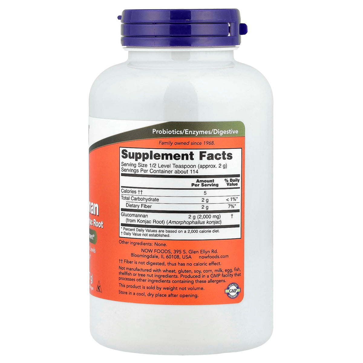 NOW Foods Glucomannan Pure Powder 8 oz (227 g)