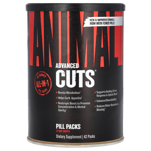 Universal Nutrition, Animal Cuts, Ripped & Peeled, 42 Packs