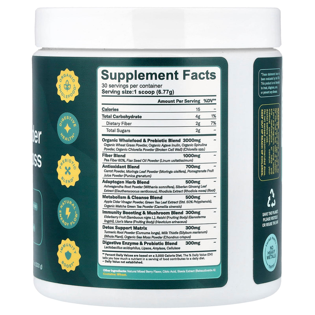 True Sea Moss Natural Superfood, Greens Powder & Sea Moss 7.16 oz (203.1 g)