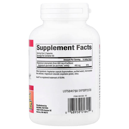 Natural Factors Magnesium Bisglycinate 119 g