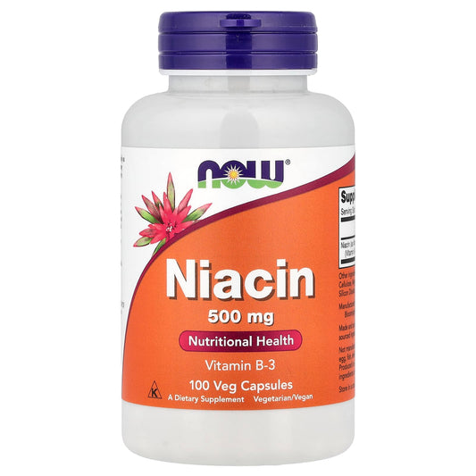 NOW Foods Niacin 500 mg 100 Caps