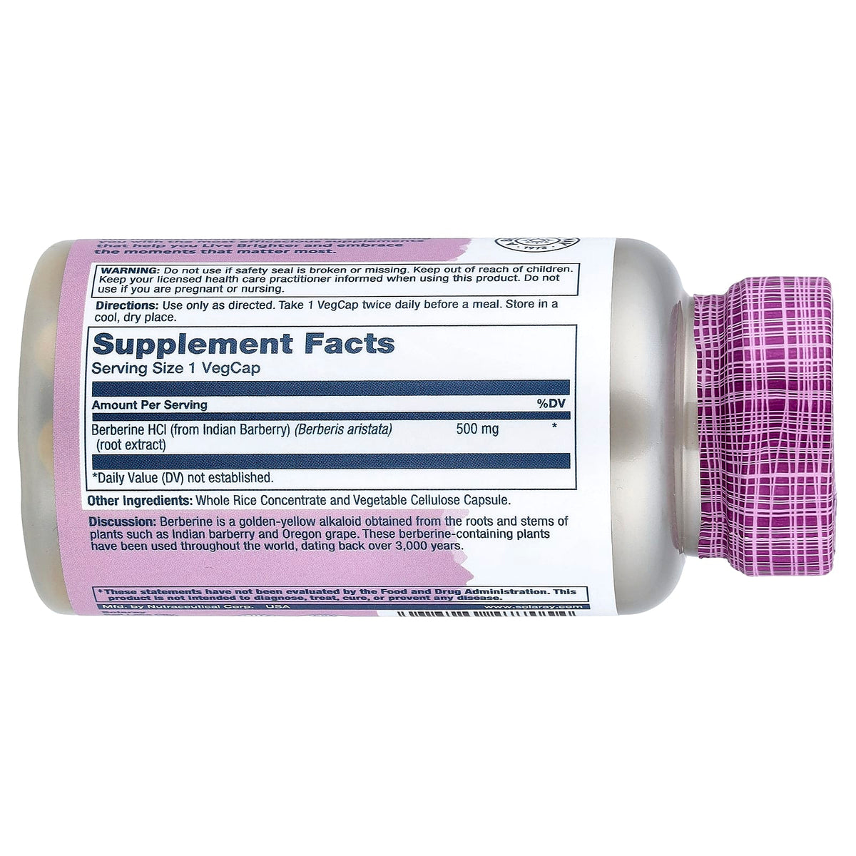 Solaray Berberine 500 mg 60 VegCaps
