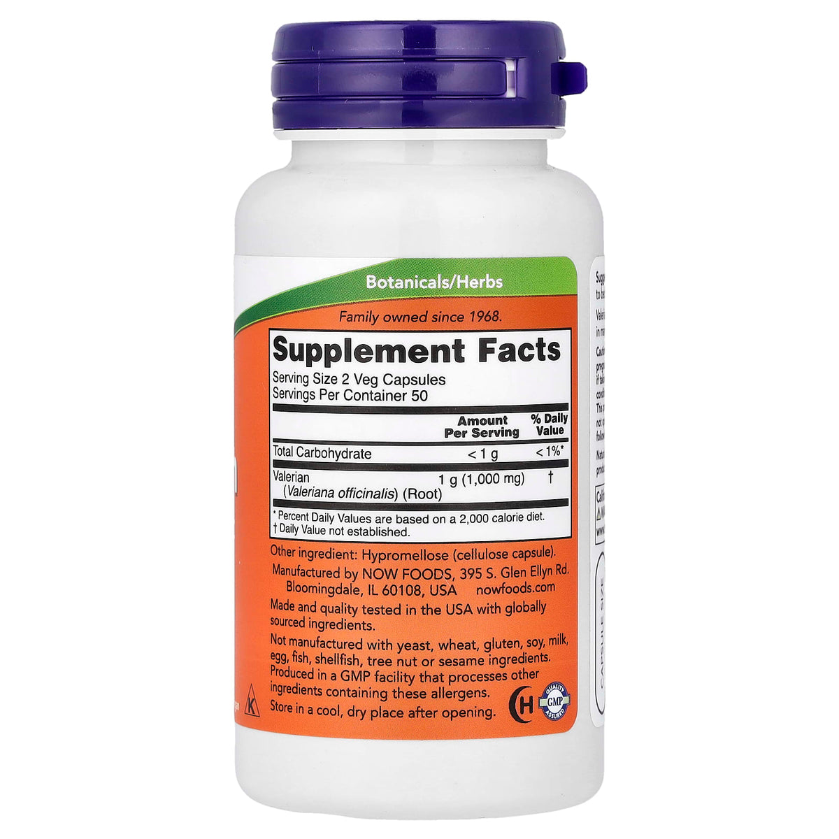 Now Foods, Valerian Root, 500 mg, 100 Veg Capsules