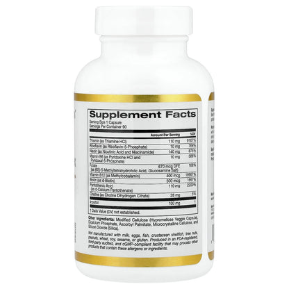 California Gold Methyl Folate 5-MTHF 1000 mcg 90 Veg Caps