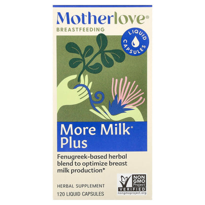 Motherlove, More Milk Plus, 120 Liquid Capsules
