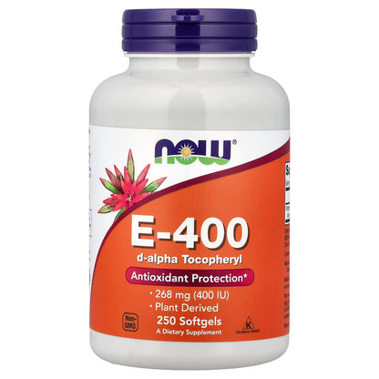 NOW Foods Vitamin E 400 IU 250 Softgels