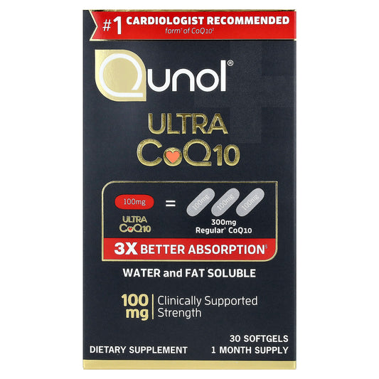 Qunol, Ultra CoQ10, 30 Capsules