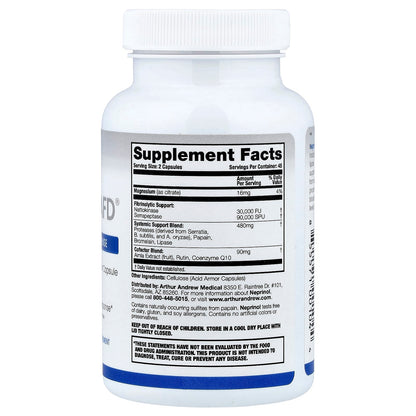 Arthur Andrew Medical, Neprinol AFD, Advanced Fibrin Defense, 500 mg, 90 Capsule