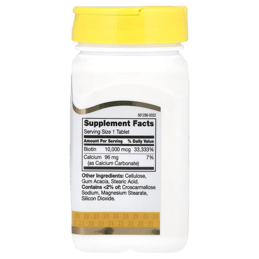 21st Century Biotin 10,000 mcg 120 Tabs