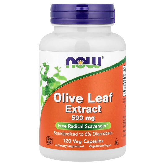 NOW Foods Olive Leaf Extract 500 mg 120 Veg Caps