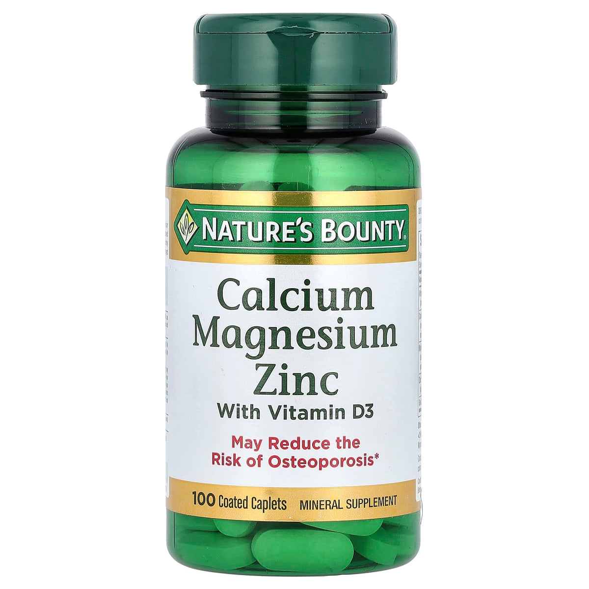 Natures Bounty Calcium Magnesium Zinc + D3 100 Tabs