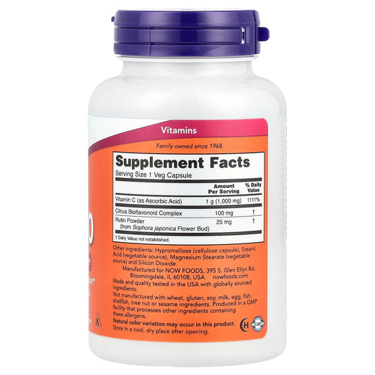 NOW Foods Vitamin C 100 Veg Caps