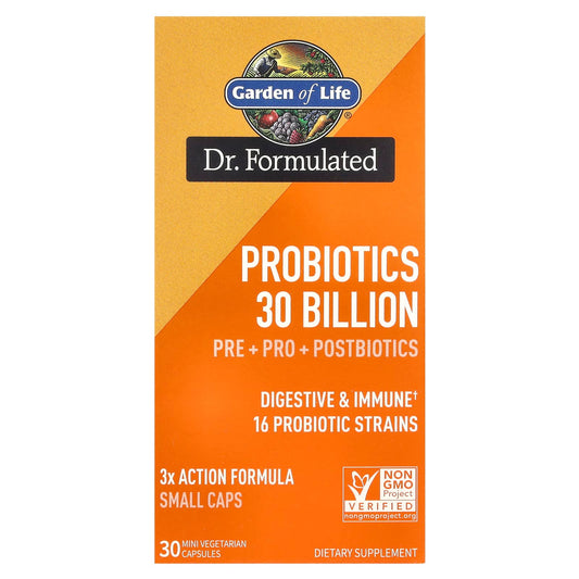 Garden of Life, Probiotics, 30 Mini Vegetarian Capsules
