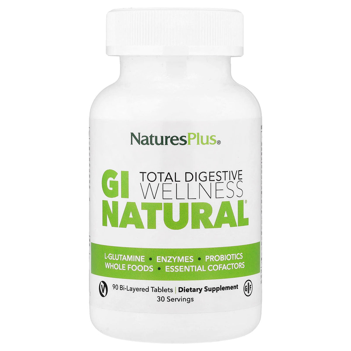 Nature's Plus, Total Digestive, GI Natural, 90 Bi-Layered Tablets