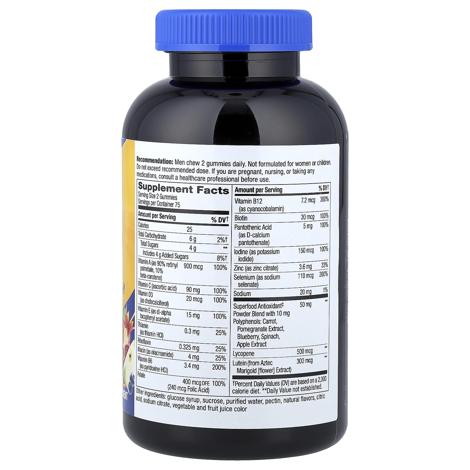 Nature's Way, Alive!® Men's 50+ Multivitamin Gummy, Fruit, 150 Gummies