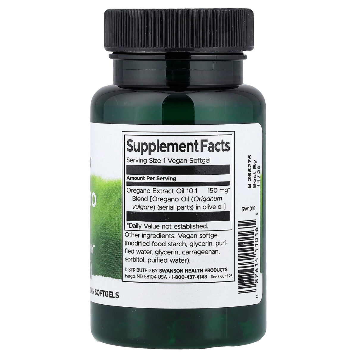 Swanson Oregano Oil 150 mg 120 Softgels