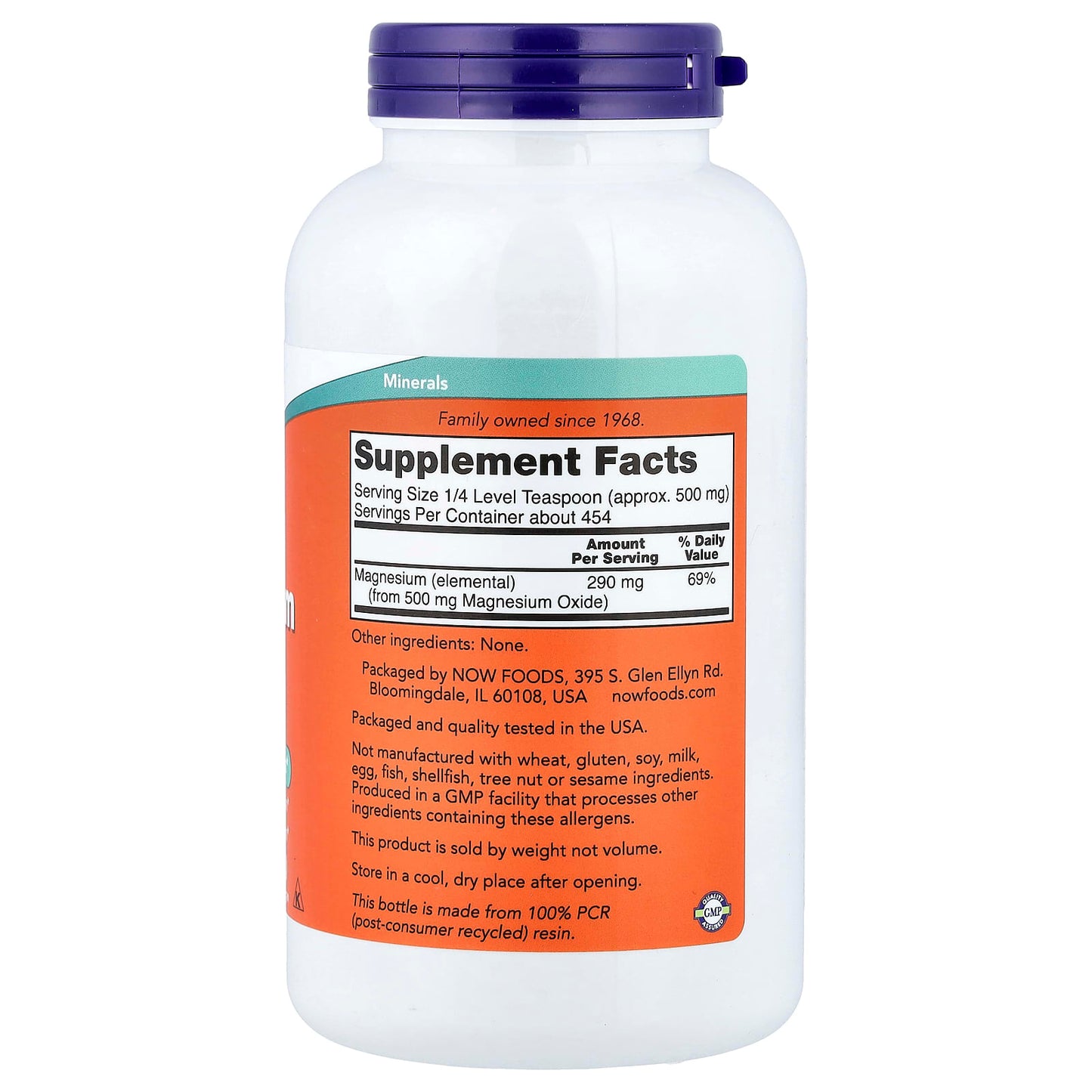 NOW Foods, Magnesium Oxide Pure Powder, 8 oz (227 g)
