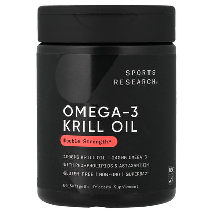 Sports Research Omega-3 EPA + DHA 1,000 mg 60 Softgels