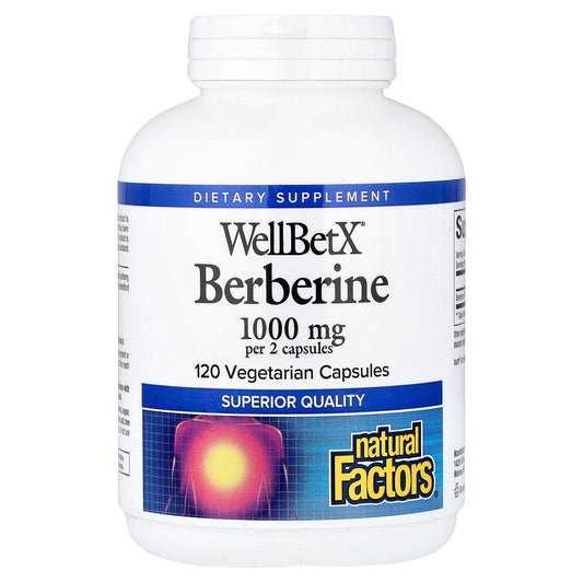 Natural Factors Berberine 500 mg 120 Veg Caps