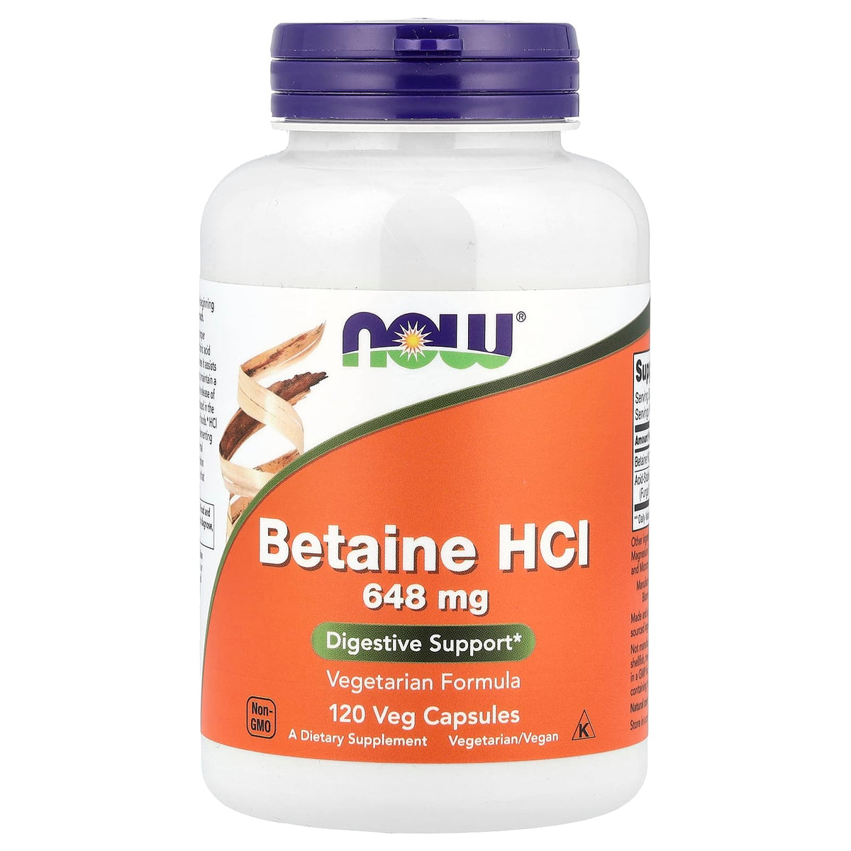 NOW Foods Betaine HCl 120 Caps