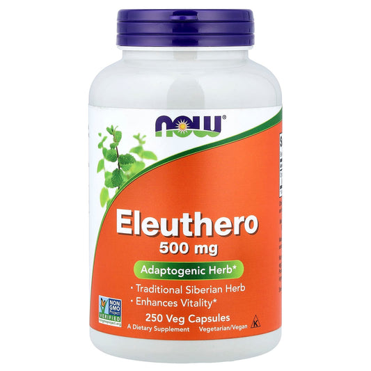 NOW Foods, Eleuthero, 500 mg, 250 Veg Capsules