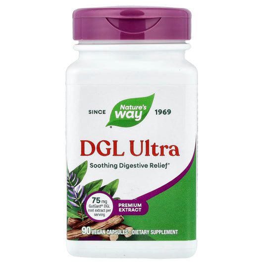 Nature's Way, DGL Ultra, 90 Vegan Capsules