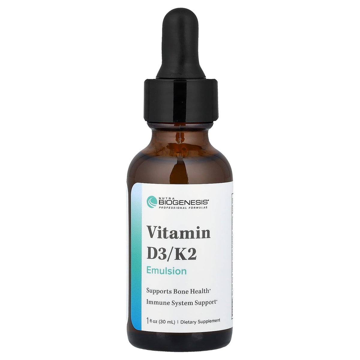 Nutra BioGenesis Vitamin D3/K2 Emulsion 1 fl oz (30 ml)