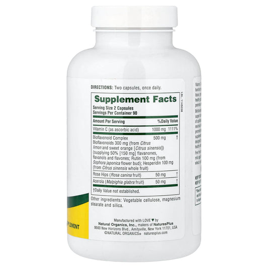 Nature's Plus, Super C Complex, 180 Vegetarian Capsules